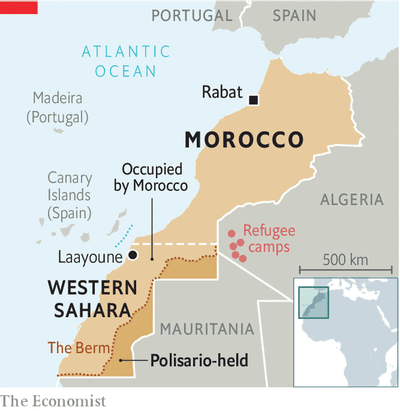 KenRoth's tweet photo. "Morocco’s treatment of the Sahrawis is in some ways like Israel’s treatment of the Palestinians. Over the years Morocco has used subsidies and tax breaks to convince thousands of its people to move to Western Sahara in an effort to cement its control." https://t.co/qKy6ZUyJ8I https://t.co/J6tWYUMARk