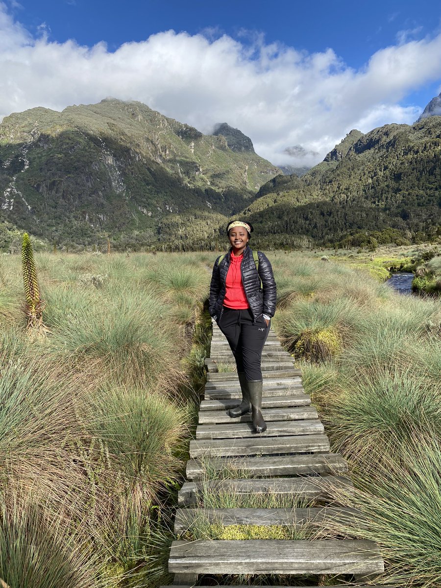 More Ugandans take on the challenge to summit Mount Rwenzori. These included  @LillyAjarova  @Snduhukire,  @enamara & Golola Moses. #Hiking  #Rwenzori