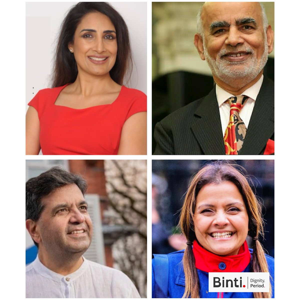 A huge massive congratulations to @anitagoyal_ our #patron @LordRana1 our #partner @ravibhanot our #ambassador and @Nina_Wadia our #ambassador #NewYearHonours so very proud of you for your tireless work in your prospective fields. MBE CBE MBE OBE 💜 With best wishes #TeamBinti