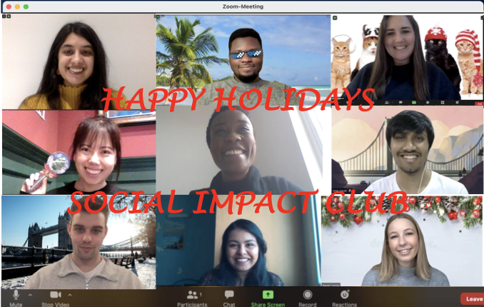 Happy Holidays &amp; Happy New Year from the Social Impact &amp; Responsible Business Club <a href="/ImperialBiz/">Imperial Business School</a> 

What a wild year it's been -- thank you to all of our club members, our event contributors and faculty.

Stay safe &amp; we look forward to reconnecting with you all in the new year!

💙