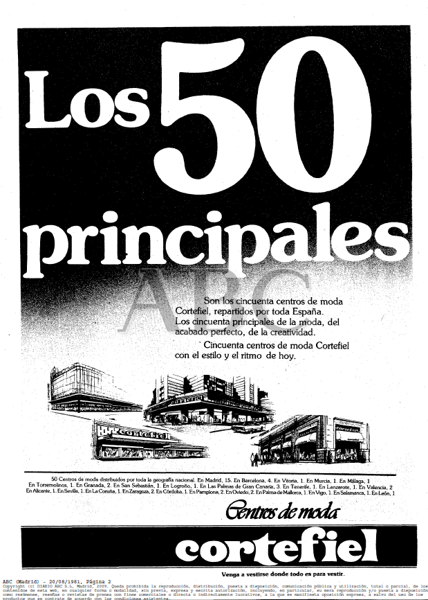 RetailerSpain's tweet photo. #RETAILVINTAGE

Acabamos el año por todo lo alto... con una publicación esta vez de CORTEFIEL anunciando sus 50 tiendas en el año 1981 y con el dibujo de las tiendas ...
@tanpareja @AliciaDavara @jacintollorca @comicpublicidad @recordandopubli @Marcaporhombro 
(fuente @abc_es ) https://t.co/qB25UOmFVi