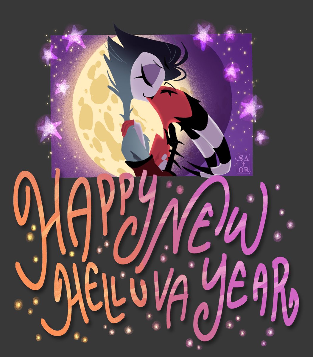 SatorRotas's tweet photo. ✨🎇 Happy New Year 🎇✨

#HelluvaBoss #Stolitz https://t.co/j48ruOzgib