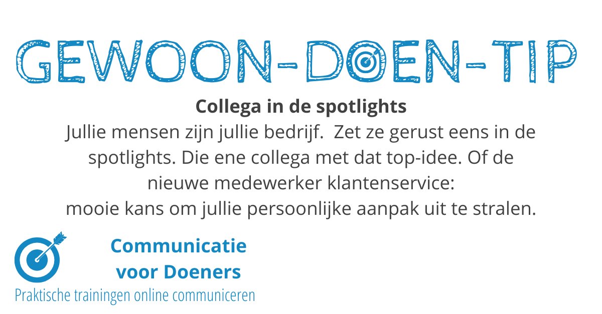 Maak je collega blij met een complimentje! #gewoondoentip #communicatie #storytelling