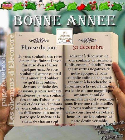 Bonne et heureuse à tout le monde, une année pleine de succès de bonne santé