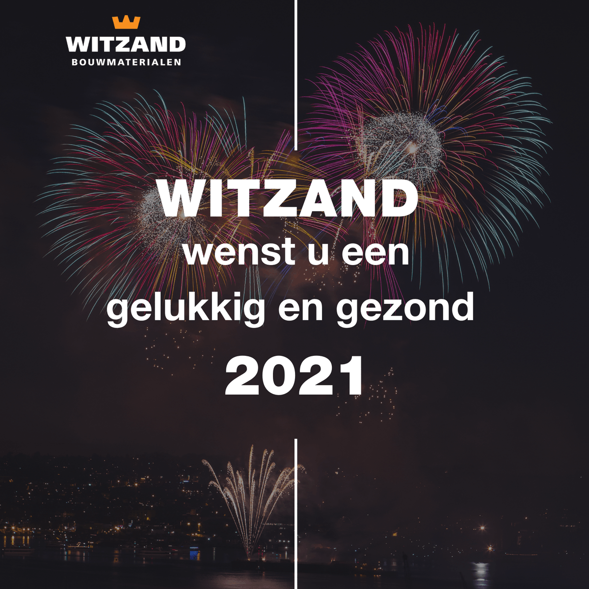 2020 -> 2021 🍾🎆

Witzand Bouwmaterialen wenst iedereen een fijne, maar bovenal gezonde jaarwisseling. We hopen iedereen terug te zien in 2021!

🕛Bekijk onze openingstijden via ow.ly/yXGb50CWJaJ