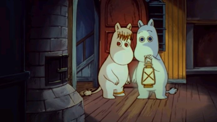 My idea was to try to combine the feeling of Tove Jansson's earlier ink drawings with the cartoon style from the '90s animations.I forgot which episode this is from, sorry! maybe someone can identify it please?