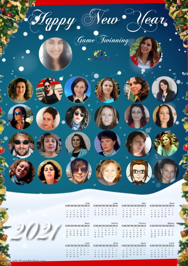 Game Twinning proje ekibi 2021 takvimi🤩 sağlıkla, basariyla, mutlulukla gel 2021💕💖💗❤ mutlu yıllar
<a href="/sevcan20051193/">Sevcan EŞİYOK</a> 
<a href="/LavZeliha/">Zeliha Kılav</a> 
<a href="/SevimSaglam18/">Sevim Saglam</a> 
<a href="/PBerkil/">Pelin Berkil Günay</a> 
<a href="/ays_mol/">by eTwinner</a> 
<a href="/eTwinningDestek/">eTwinning Projects Dissemination</a> <a href="/tretwinning/">eTwinning Türkiye</a> <a href="/hataymem/">Hatay İl Millî Eğitim Müdürlüğü</a>