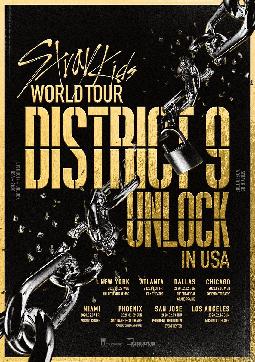 January - February 2020District 9: Unlock in USA (World Tour)