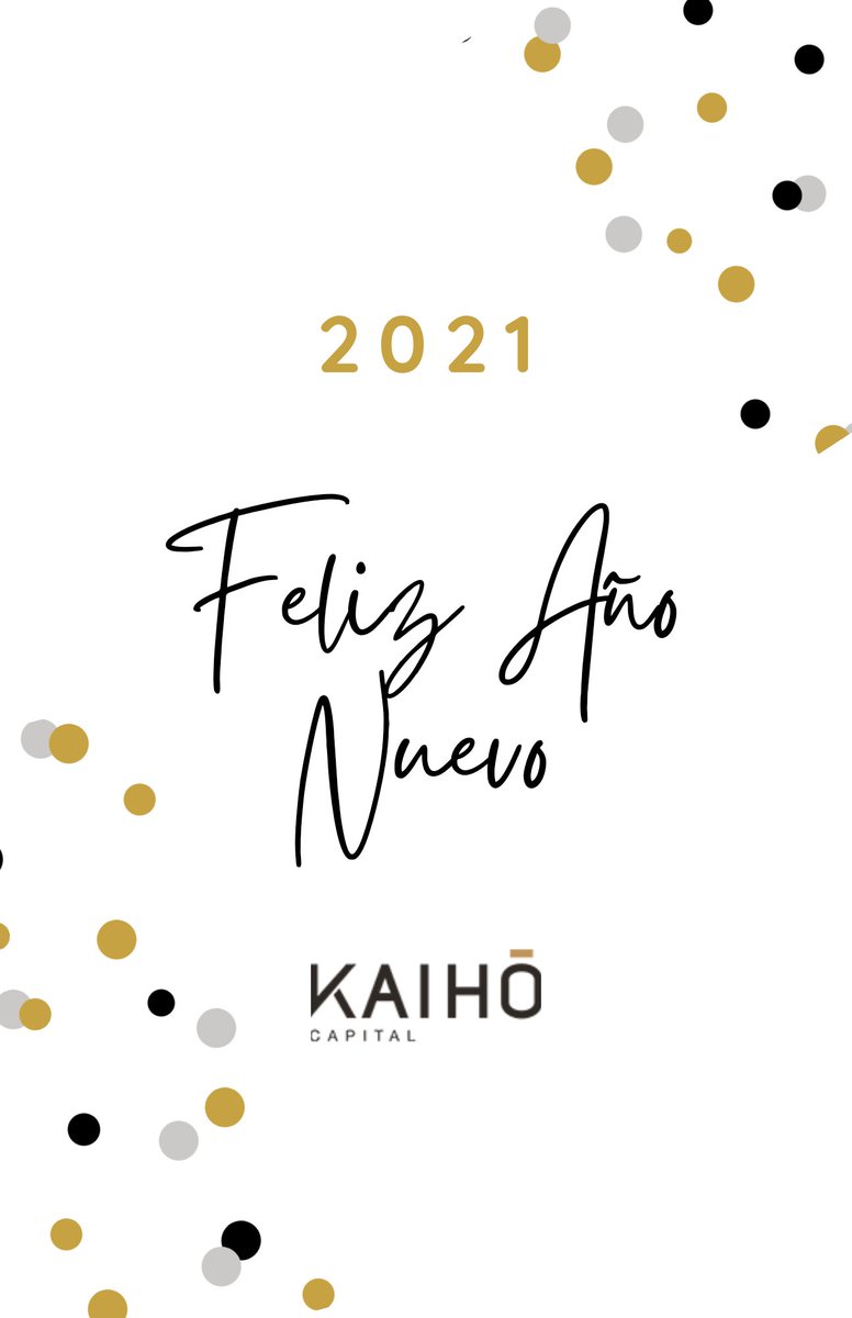 Desde KAIHO Capital queremos felicitaros el año 2️⃣0️⃣2️⃣1️⃣, con esta pequeña reflexión del 2️⃣0️⃣2️⃣0️⃣💫

▫️Cierra los ojos, piensa en todo lo que te hizo sonreír el año que termina y olvídate de lo demás▫️

#FelizAñoNuevo
#2021NewYear
#2021Esperanzas
#NuevoFrente
#NuevosProyectos