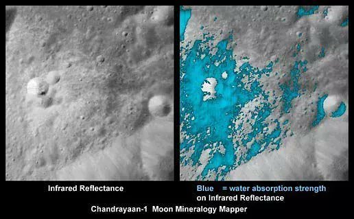 8. Water on the moon was discovered by IndiaIn September 2009, India's ISRO Chandrayaan- 1 using its Moon Mineralogy Mapper detected water on the moon for the first time. @Go_Movie_Mango