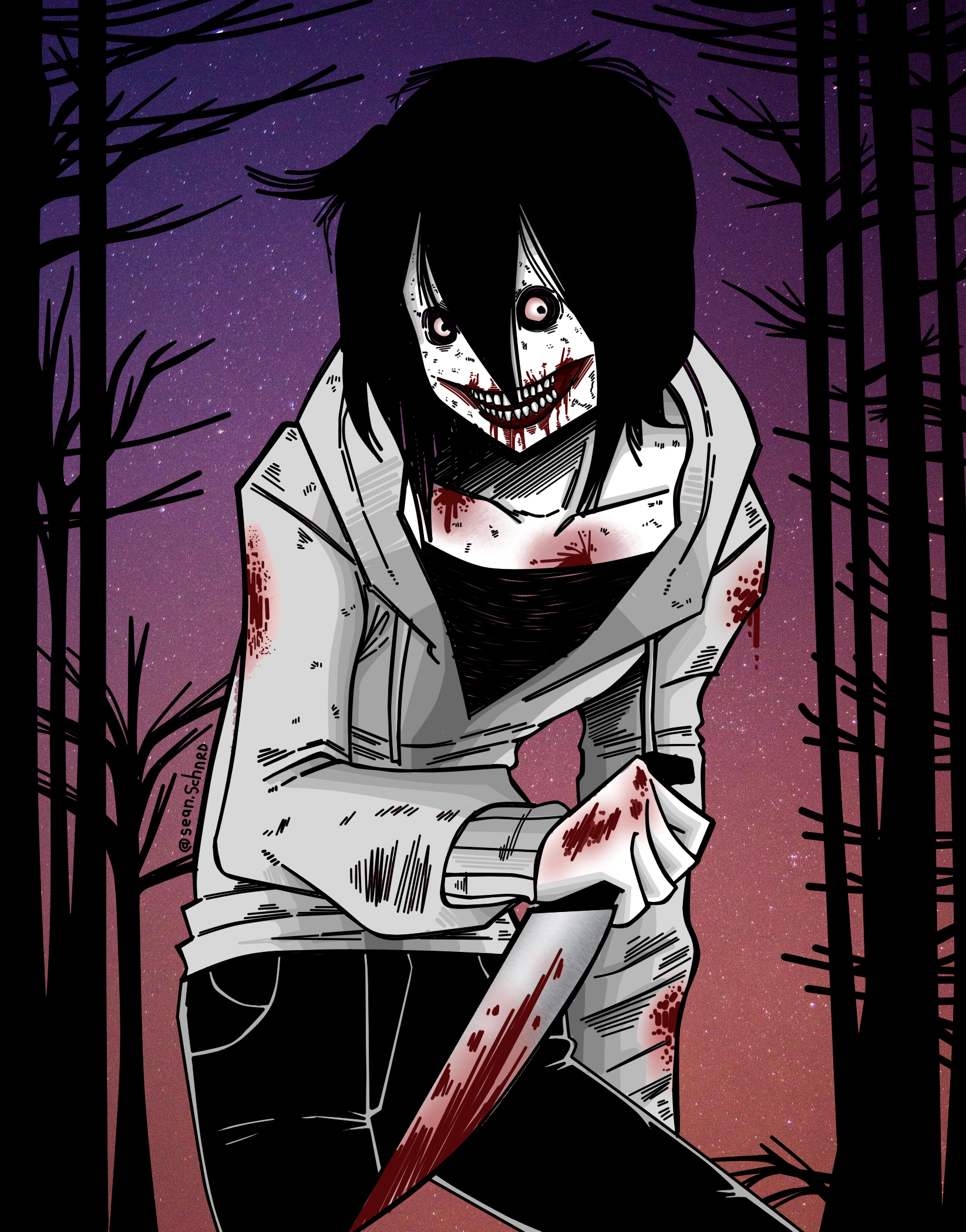 Jeff the killer fanart by FoxyThePirate on Sketchers United