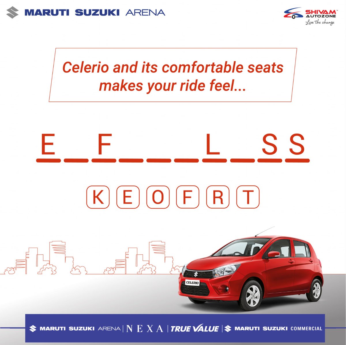 ShivamAutozone's tweet photo. Here's the #EasyToLove #EasyToDrive #Celerio Crossword! Let us know your answers in the comment section and share it with your friends as well. ⏳ 😄
#ShivamAutozone #MarutiSuzuki #MarutiSuzukiArena #Celerio #MarutiSuzukiCelerio #Crossword #quiz #crosswords #puzzle #Mumbai https://t.co/orvqFKwSkt