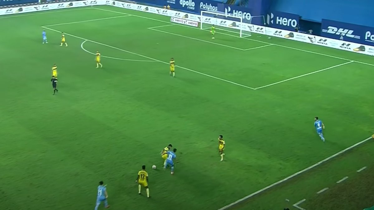 EYE TEST:Slide 1: He has tackled Le FondreSlide 2, 3 and 4: Mumbai win the ball, and work it back to ALF. Mishra switched off after the tackle and didn't track back at allThe play almost ended with ALF scoring