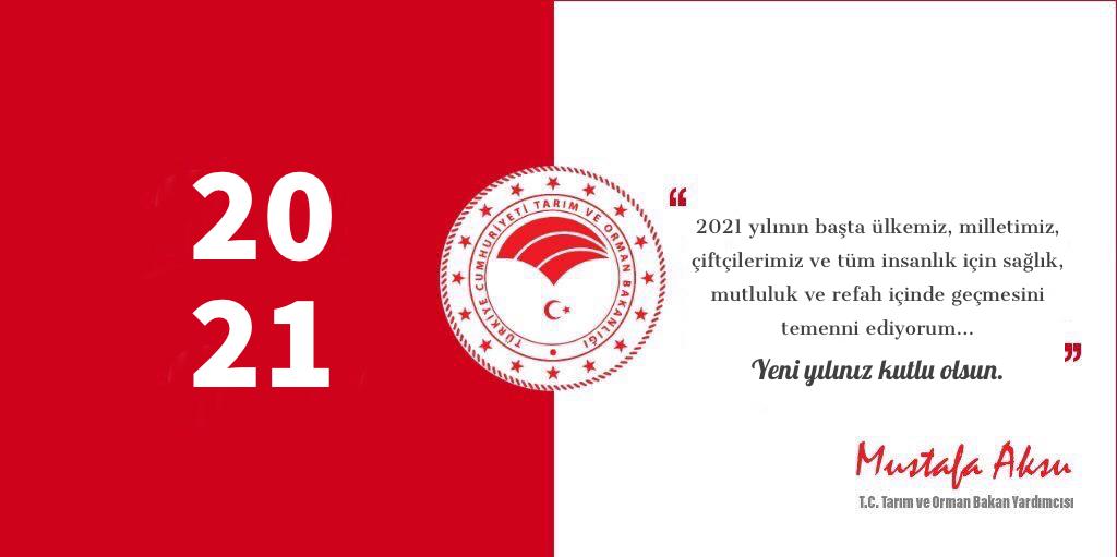 2021 yılının başta ülkemiz, milletimiz, çiftçilerimiz ve tüm insanlık için sağlık, mutluluk ve refah içinde geçmesini temenni ediyorum...