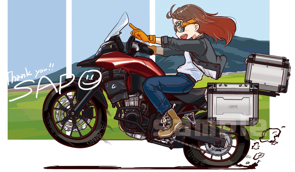 Twoucan バイクと女の子シリーズ の注目ツイート イラスト マンガ コスプレ モデル