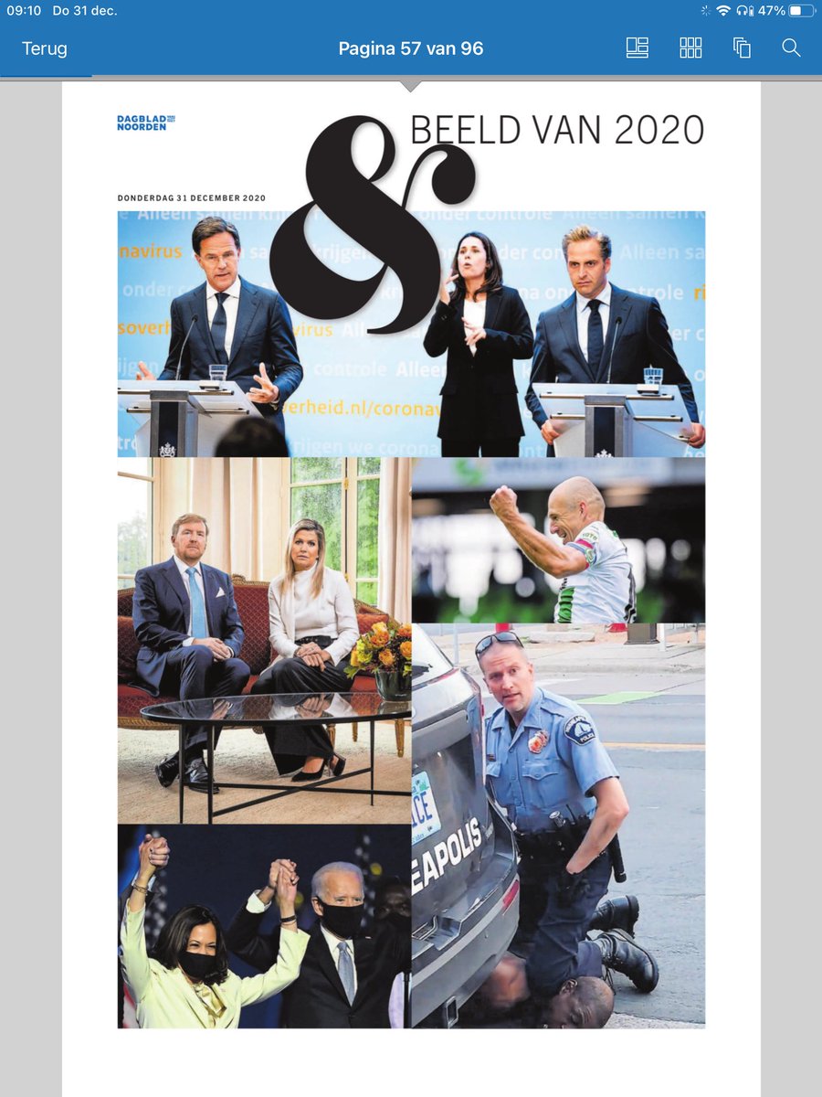 Beeld van 2020. Prachtige oudejaarseditie van DvhN.  Een collectors item voor in de oude doos. Kunnen we 20 jaar later nog een terugkijken naar het extreme 2020. 

Fijne jaarwisseling en blijf gezond.