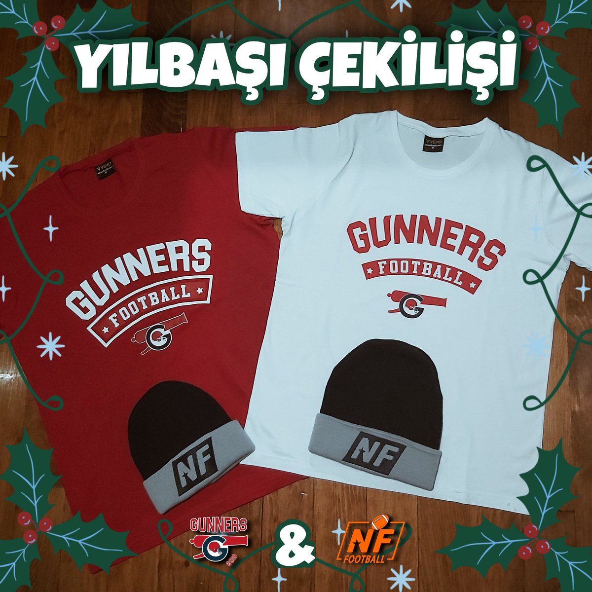 🎄 Sayfamızı takip eden ve bu gönderiyi RT'leyen 4 şanşlı takipçimize hediyemiz var 🙌🏻🎅🏻

2 Adet Gunners Tshirt 🎁
2 Adet @NFFootballTR Beresi 🎁