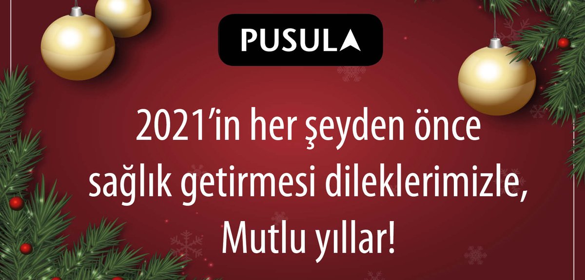 Sağlıklı, mutlu, huzurlu, bereketli bir yıl olması dileklerimizle... #2021