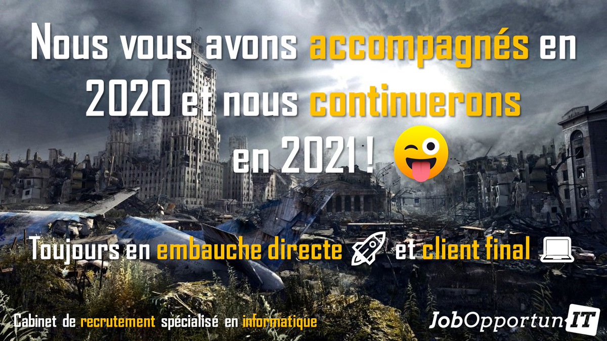 JobOpportunIT_'s tweet photo. #Merci 🙏 à tous nos clients et candidats qui nous ont fait confiance en cette année particulière ! 

RDV en 2021 pour de nouvelles aventures et le meilleur de l'#emploi #IT en #ClientFinal sur la Côte d'Azur 🌴

Bon réveillon du nouvel an 🥂

#NoSSII 🚀 #MakeYourOpportunIT 😎 https://t.co/fAMXMO7sag