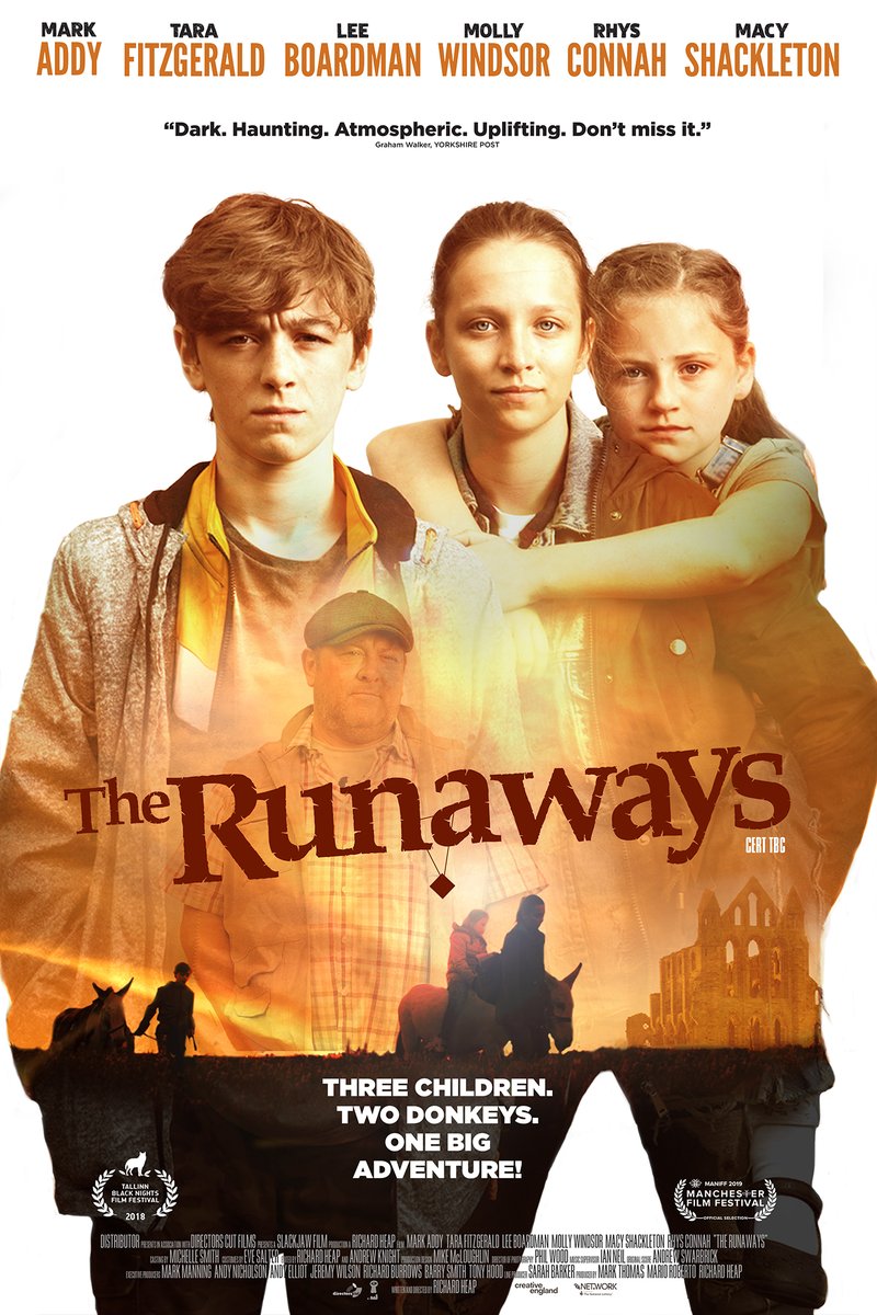 THE RUNAWAYS - An entertaining adventure about three children and their donkey who try to escape the troubles that their deceased father has left behind. Features a great performance by  @MollyWindsor97