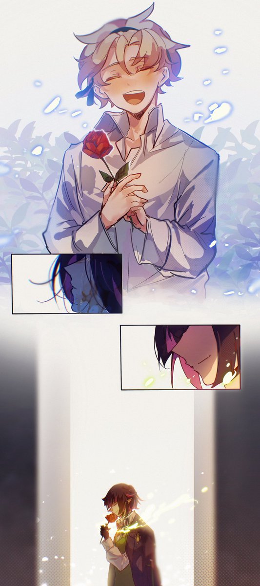 A super old comic about lilia that i never got to finish,, maybe he had a close friend,, his own "sleeping beauty"  #twst 