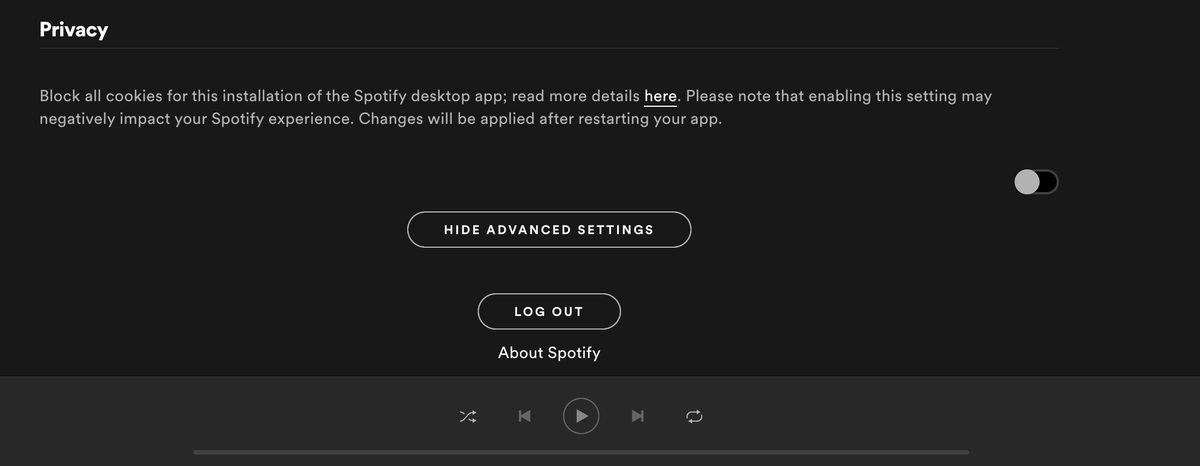 The default is greyed out meaning it is OFF and so enables advertising related tracking. It's a  #DarkPatternIf you want to turn the default ON to block cookies then there's the  #DarkPattern language of fear ... "Please note that enabling this setting may negatively impact your