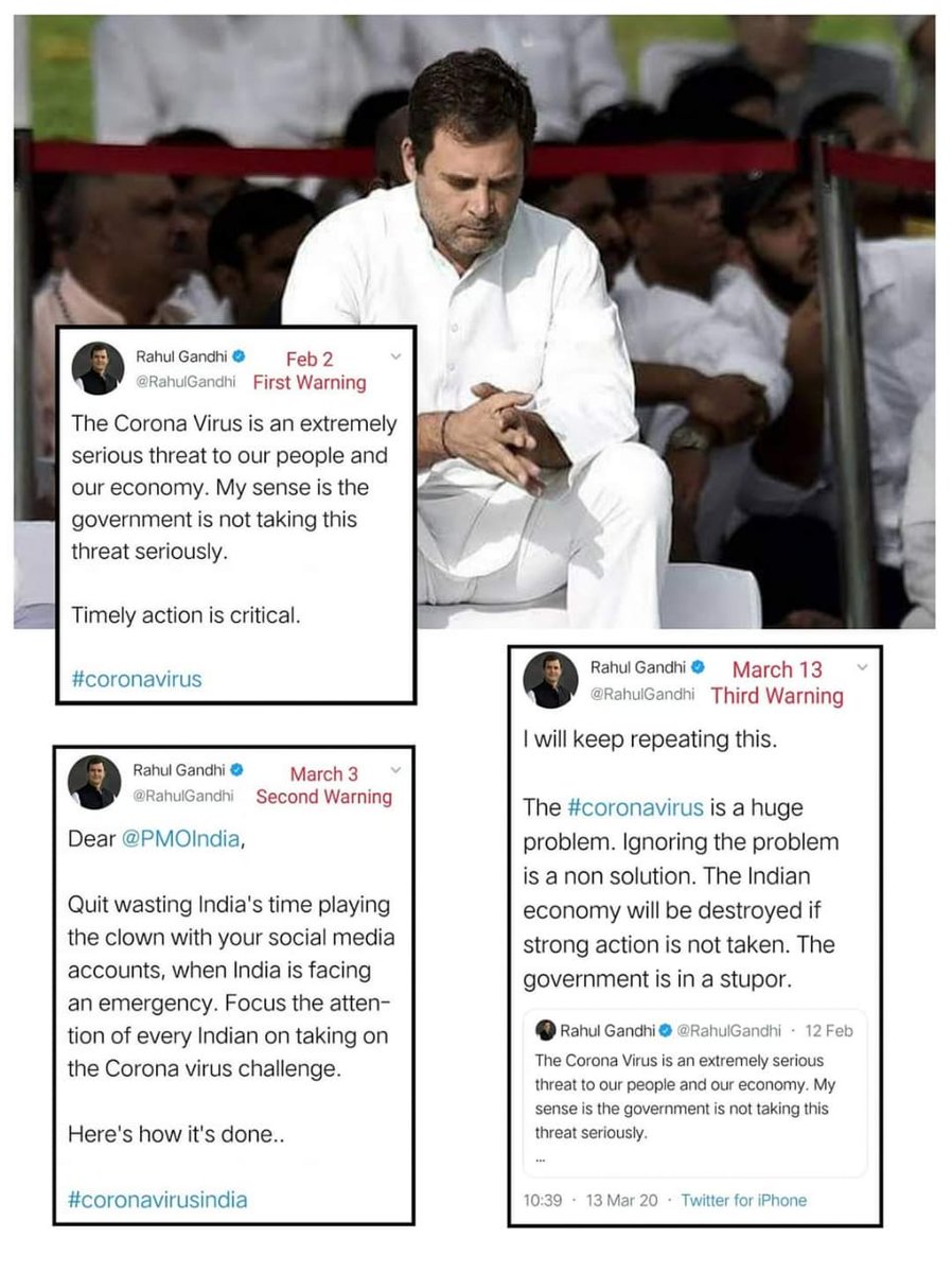February 2020: @RahulGandhi warns in February about Covid and pain it would inflict.. #Flashback2020