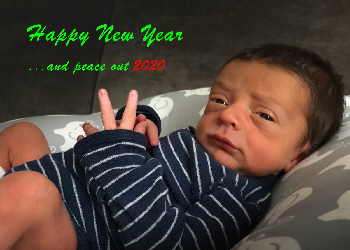 #HappyNewYear2021 At four days old, Jack’s impression of a pantless old man expressing general sentiment for the year