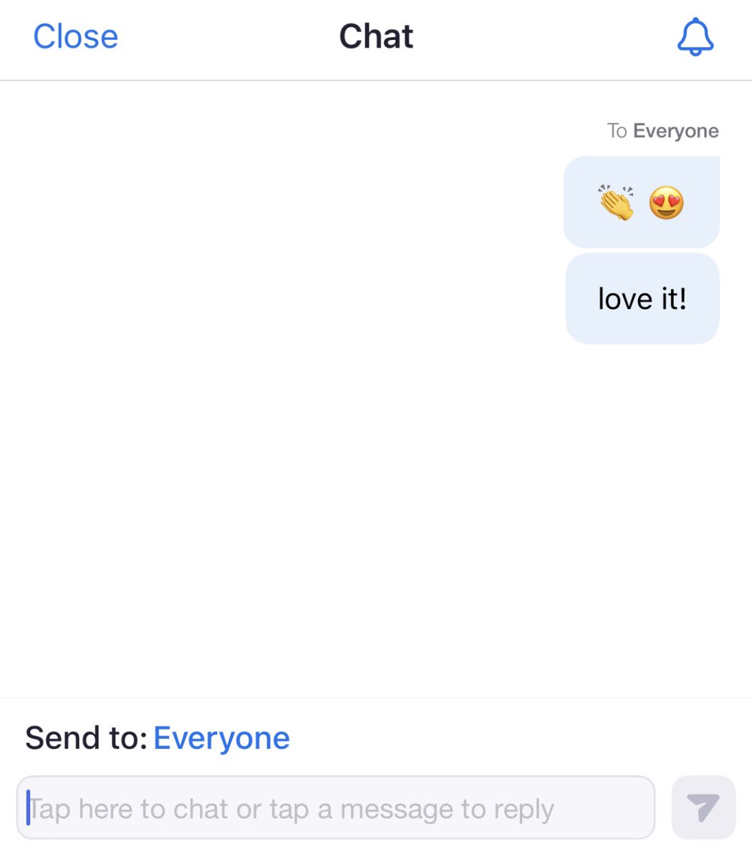 2. Using the Zoom chat in big meetings - chance for instant comments/reactions (often lighthearted!) that don’t interrupt flow - less intimidating than on-camera for many - presenter gets real-time interactions (Inspired by  @TweetsByBilal’s masterful Zoom moderation)