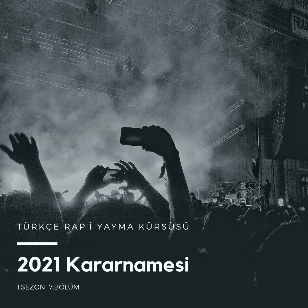 Türkçe Rap'i Yayma Kürsüsü bu hafta; aldıkları yeni yıl kararlarından, gökyüzü görmeyen psikolojik savaşlarından ve 2020'nin son parçalarından bahsediyor.  Sizlere de bol bol karar alıp uyguladığınız yeni ve mutlu bir 2021 diliyorlar.
Seneye görüşürüz.

open.spotify.com/episode/2twsvi…