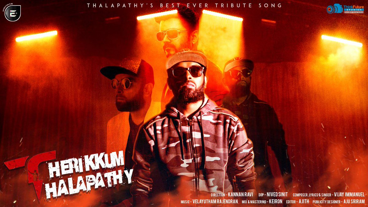 MaheshPugazh's tweet photo. Fantastic piece of work @VijayImmanuel6 anna!!!
Thoroughly enjoyed the song Anna!!
Congratulations naa!!! 🖤🍃🍃
@actorvijay
@VijayImmanuel6
#TherikkumThalapathy #ThinkFutureStudios #EnowaytionPlus @actorvijay @TFutureStudios https://t.co/OpT3mTxCgW