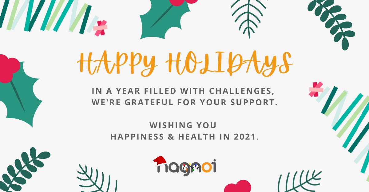 Wishing everyone happiness and health in 2021. Thank you for your continued support. #HappyNewYear #ImpactingLivesThroughData