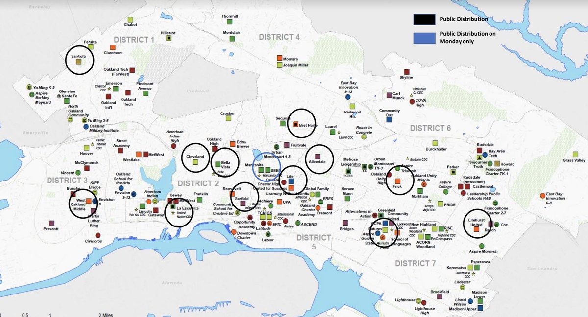 Grab and Go Meal Pick up for Oakland kids will resume on Monday, Jan 4 at 13 locations. New for 2021: some locations have changed. See map below or visit ousd.org/covid-19studen… for details and locations.