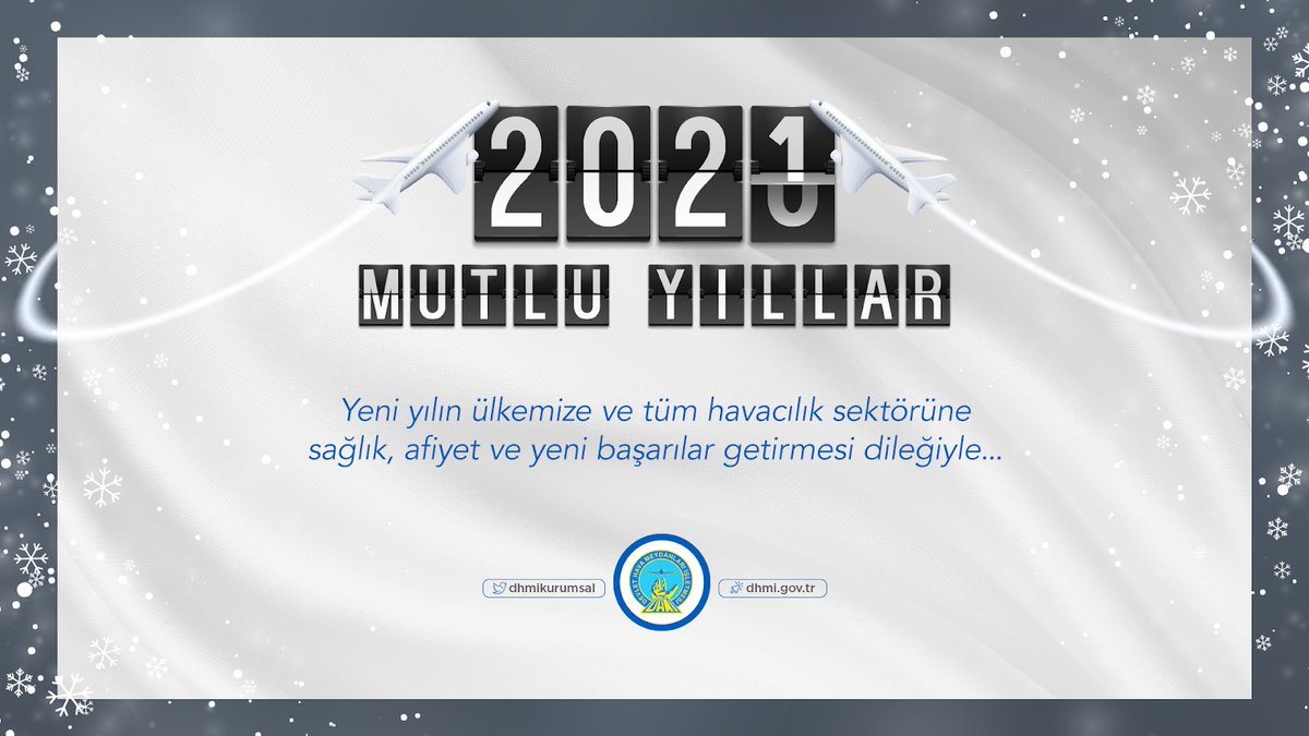 Yeni yılın ülkemize ve tüm havacılık sektörüne sağlık, afiyet ve yeni başarılar getirmesi dileğiyle...

#MutluYıllar