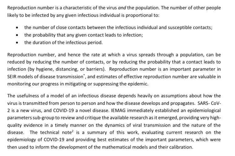 NPHET doesn’t model clusters it models averages (hence ‘halve your contacts’) ‘model [is] driven by dynamics of viral transmission.. in particular reproduction number (R), average number of infections caused from each new case’NPHET/IEMAG tech notes 5/ https://assets.gov.ie/74593/a4951e8c993e4f4d96997815c7380851.pdf