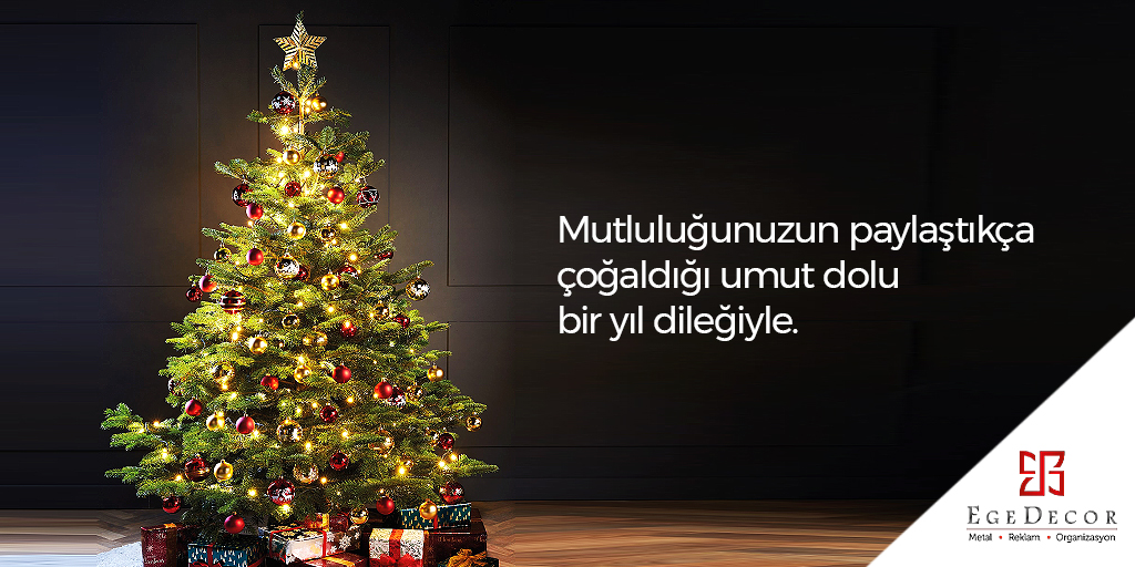 EgeDecorMetal's tweet photo. Mutluluğunuzun paylaştıkça çoğaldığı umut dolu bir yıl dileğiyle.
#egedecor #newyear #yeniyıl https://t.co/RGglTMHnzx