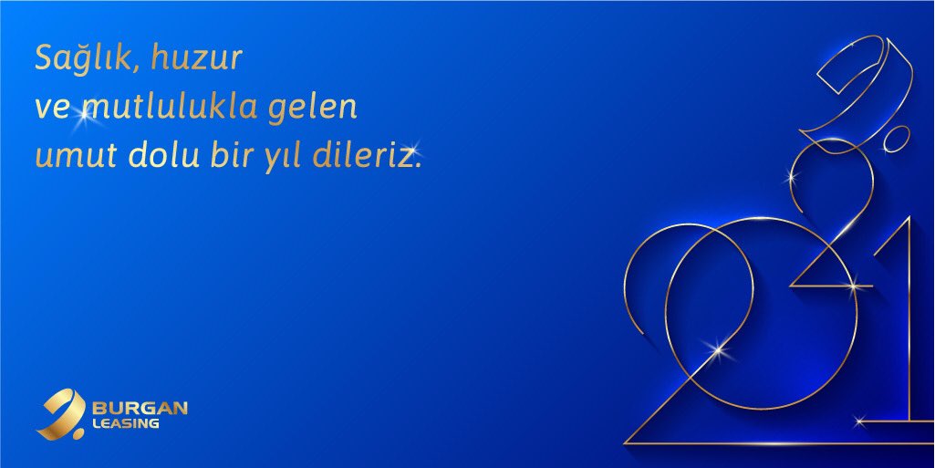 Yeni yılın gelişine hiç bu kadar mutlu olmamıştık. 

Herkese yeni umutlar ve sağlıkla geçen bir yıl dileriz! 🎄

#burganleasing #yeniyıl #2021