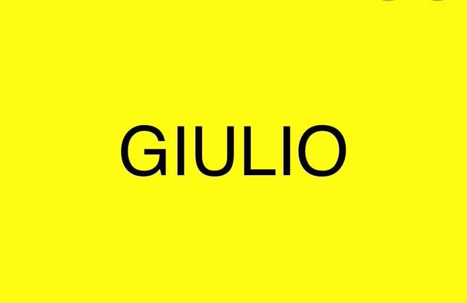 Riempiamo Twitter di #GialloGiulio! Facciamo un tweet con #GiulioRegeni #veritapergiulioregeni 
@GiulioSiamoNoi 
E questa immagine