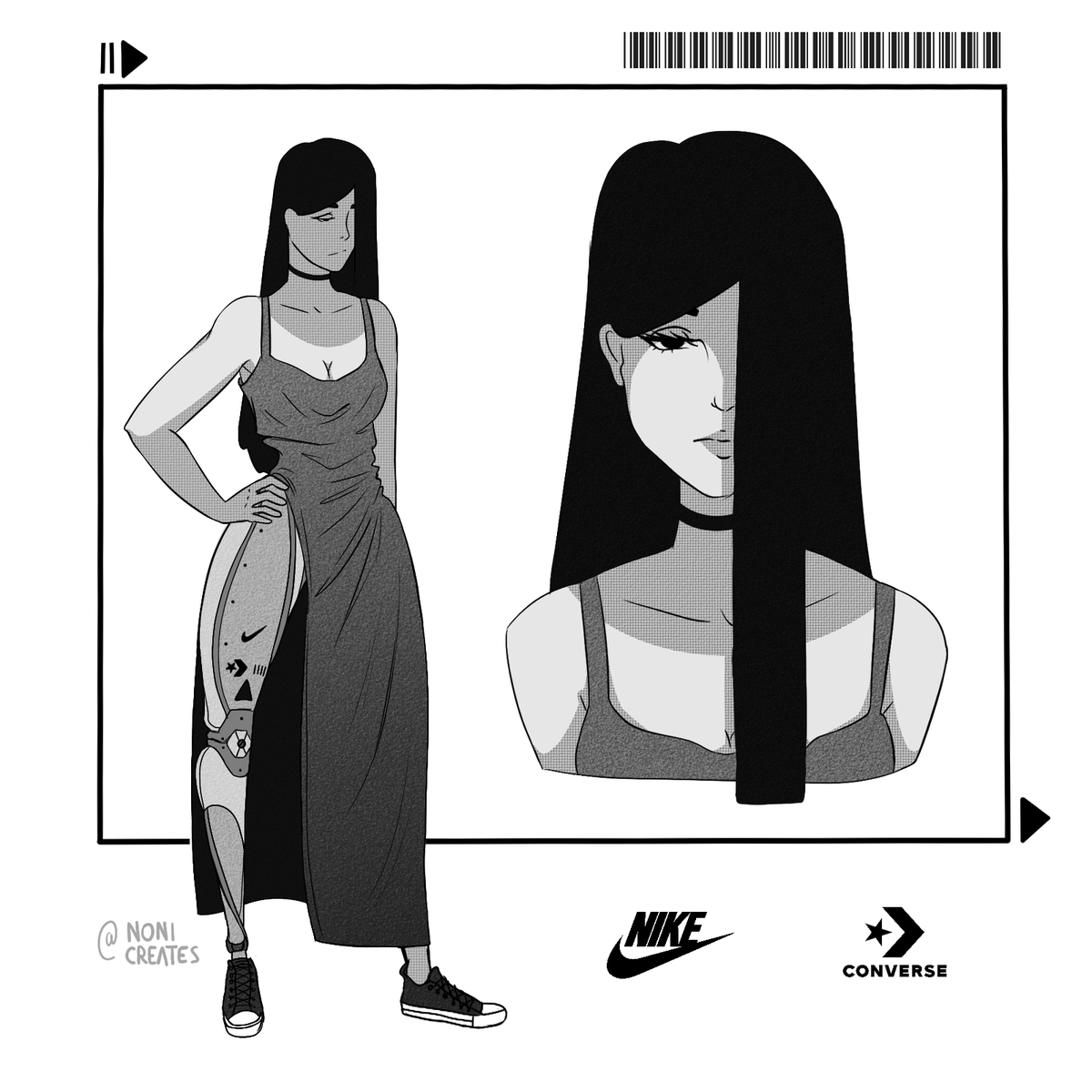 también me dio fuerte por hacer concepts de cyborgs 