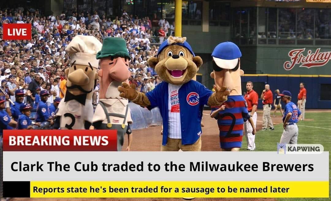 CubsessedCubFan's tweet photo. #cubs #cubsessed #cubsessedcubfan #iamcubsessed #chicago #chicagocubs #mlb #clarkthecub #Milwaukee https://t.co/yerWyZCiKQ