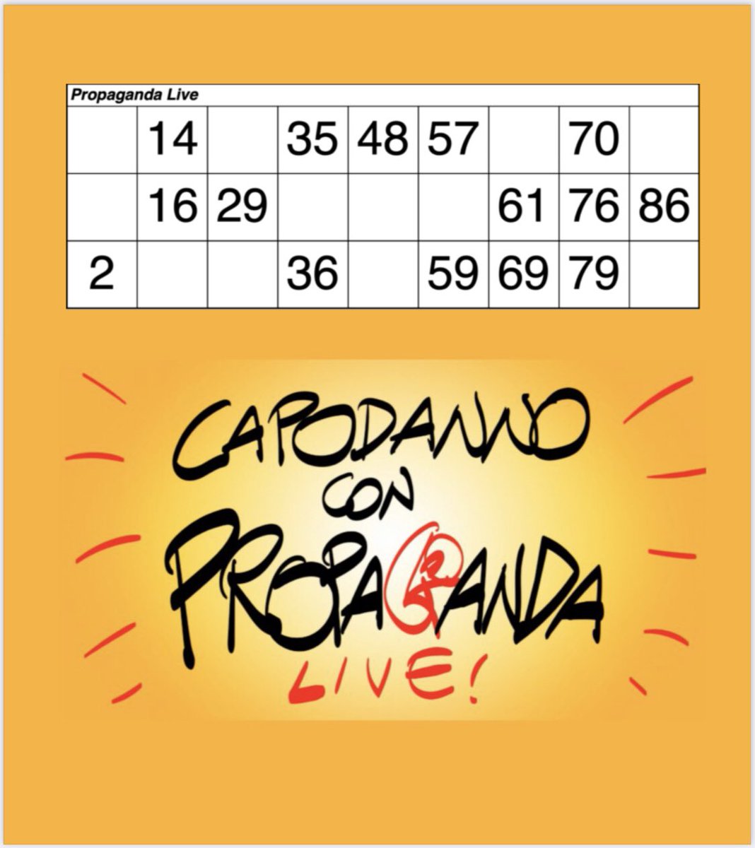 GiusyMirabile's tweet photo. #propagadalive #propagandatombola https://t.co/G914xBXV2k