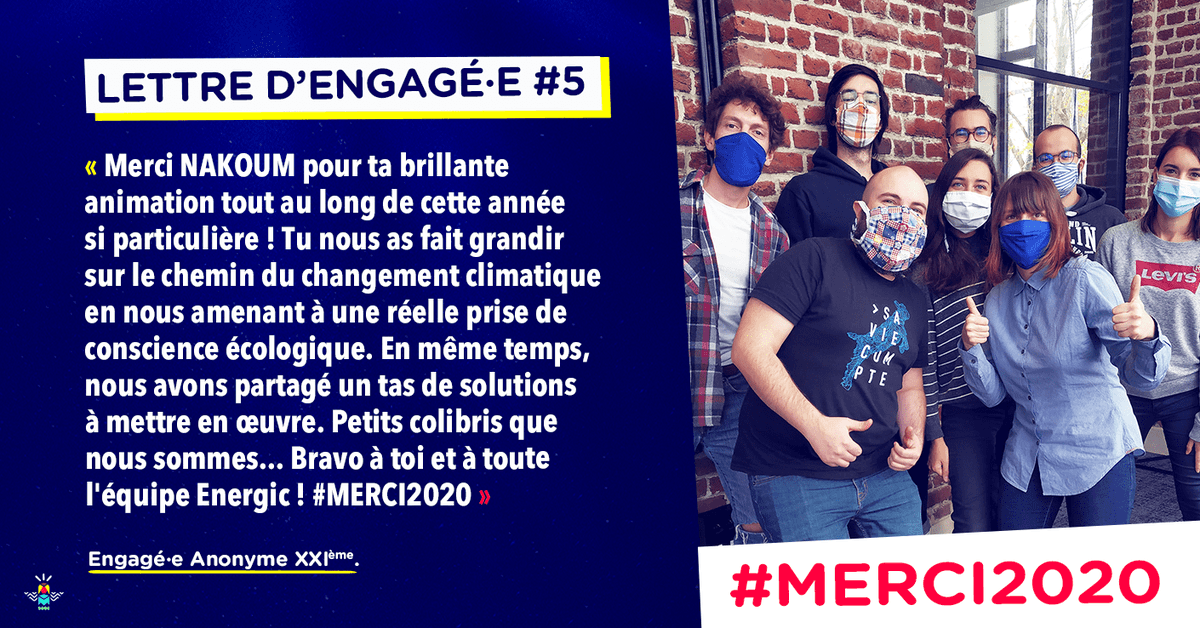 Energic_io's tweet photo. [ #LettreEngagee ✍️ ] Allez on se fait plaisir sur cette dernière lettre postée sur l'application @Energic 🙈💚 À l'année prochaine et #MERCI2020 🌎

@IdexEffEnerg  - @CreditMutuel_NE  - @CeremaCom - @limonetik https://t.co/msXle4xQyW