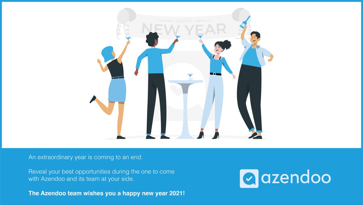It's a challenging year we're closing and an another one we're facing 💪 Best wishes for 2021 from the Azendoo Team 🌟

👀 Have a look to what's awaiting us: azendoo.com/en/azendoo-roa…
