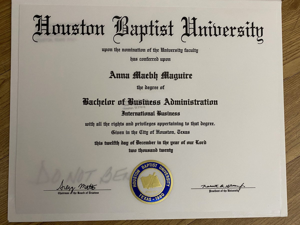 Graduates with a 4.0 in International Business despite lots of trials &amp; tribulations on the way. So proud of you <a href="/anna_maguire9/">Anna Maguire</a> . 🎓 🏀<a href="/GPMaguire9/">Gareth Maguire</a> <a href="/enya_89/">Enya Maguire</a> <a href="/erinmaguiree1/">erinmaguiree</a> @HBUWBB @HBUCoachDonna <a href="/Maebhsherry/">Maebh Sherry</a> <a href="/TyDalton1/">Ty Dalton</a> <a href="/dalton1126/">lisa dalton</a> @TheLukoShow