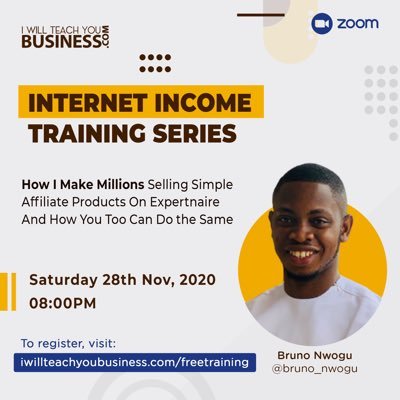 Bruno!  @bruno_nwoguMy guy. One of my earliest frontiers of the gospel on Twitter. Man on fire. Data Analyst and affiliate marketer. I look forward to partnering with you on expertnaire next year. For those who doubt, you can trust Bruno Thanks for all you do sir. I love you
