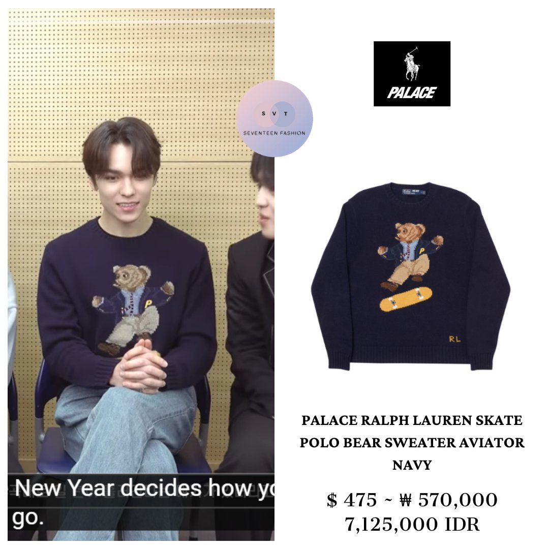humor Allieret beskydning Seventeen Fashion (세븐틴 패션) -fan account- on Twitter: "Vernon wore Palace x  Polo Ralph Lauren Sweater in Inside Seventeen 'Recommended the first  playlist opening 2021' #17Vernon_Fashion #Fashion #Seventeen #세븐틴 #Vernon  #버논 #バーノン @