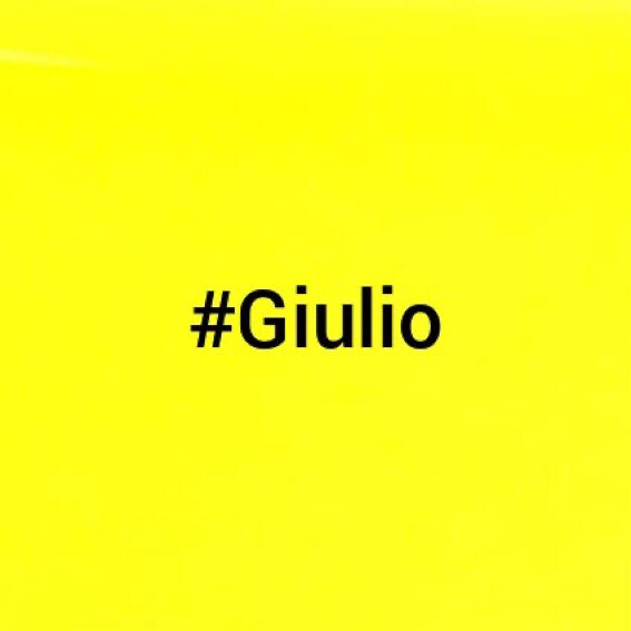 Anch’io accetto l’invito!

Riempiamo Twitter di #GialloGiulio! Facciamo un tweet con #Giulio, #veritaperGiulioRegeni 
<a href="/GiulioSiamoNoi/">Giulio siamo noi</a>