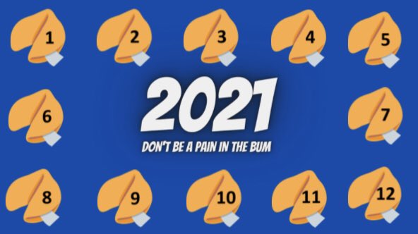 BPresentable's tweet image. Happy New Year from me to all my former or current work colleagues, clients &amp;amp; connections.

Just for fun here is a quick PowerPoint I put together where you can choose a fortune cookie and discover your fate in 2021! 

Choose your fortune cookie here: greatestpowerpointshowman.co.uk/fortunecookie2…