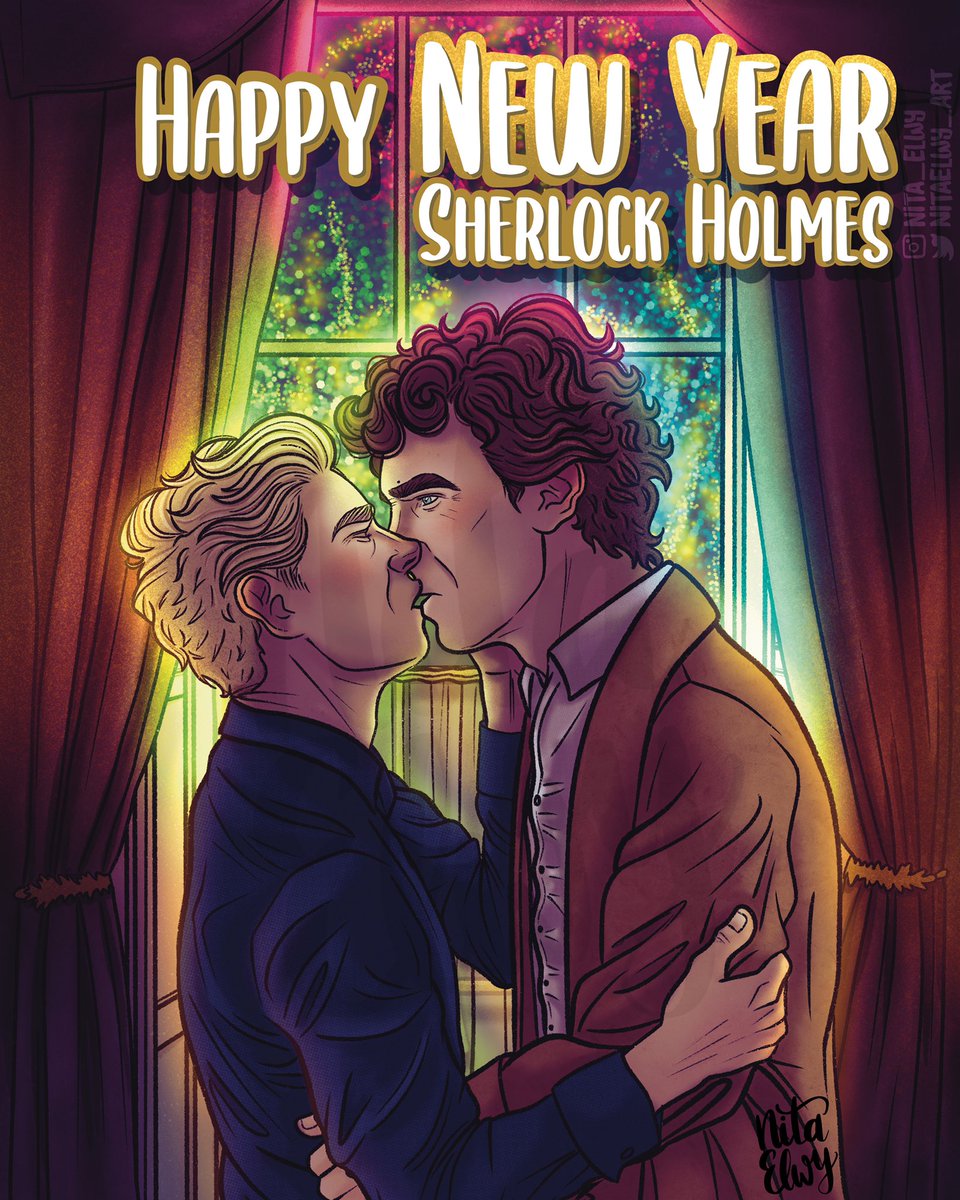 NitaElwyArt's tweet photo. 🍀1/2 🍀
Sherlock was playing a new melody on his violin & when midnight rang, John couldn't help himself & jumped out of his chair, went up to Sherlock, grabbed his arm and pulled him down & kissed him passionately
#johnlock #johnlockfandom #johnlockfanart #nitaelwyart https://t.co/srUZJ3P0GR