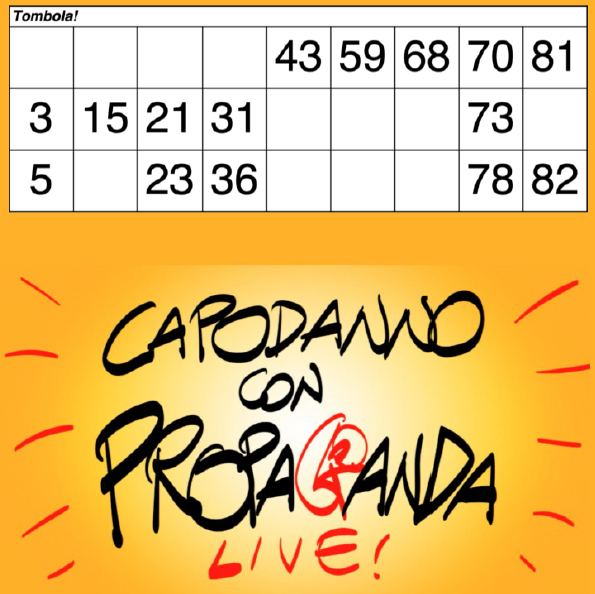 #propagandalive #propagandatombola Ci sono anch’io!!